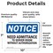 Signmission No Admittance To Server Room OSHA Notice Sign, Vinyl Decal, 10in W x 7in L, 2PK OS-2PACK-NS-D-710-L-15992 - alternate 3